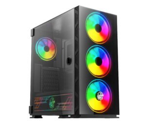 Custom PC “Mage RGB++” Computer Case (4*120mm ARGB Fans + 1*120mm Fan)