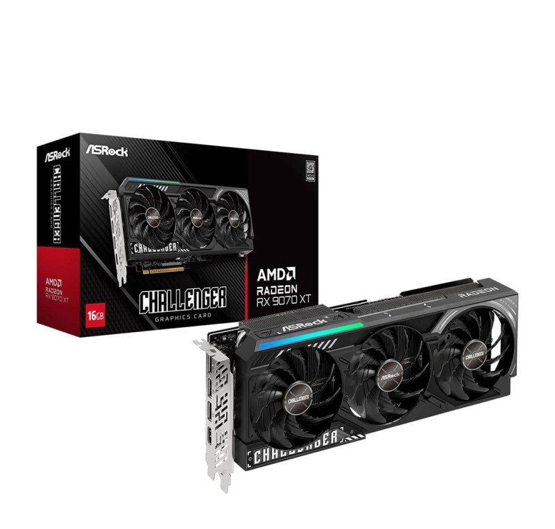 ASRock Radeon RX 9070 XT Challenger 16GB Graphics Card